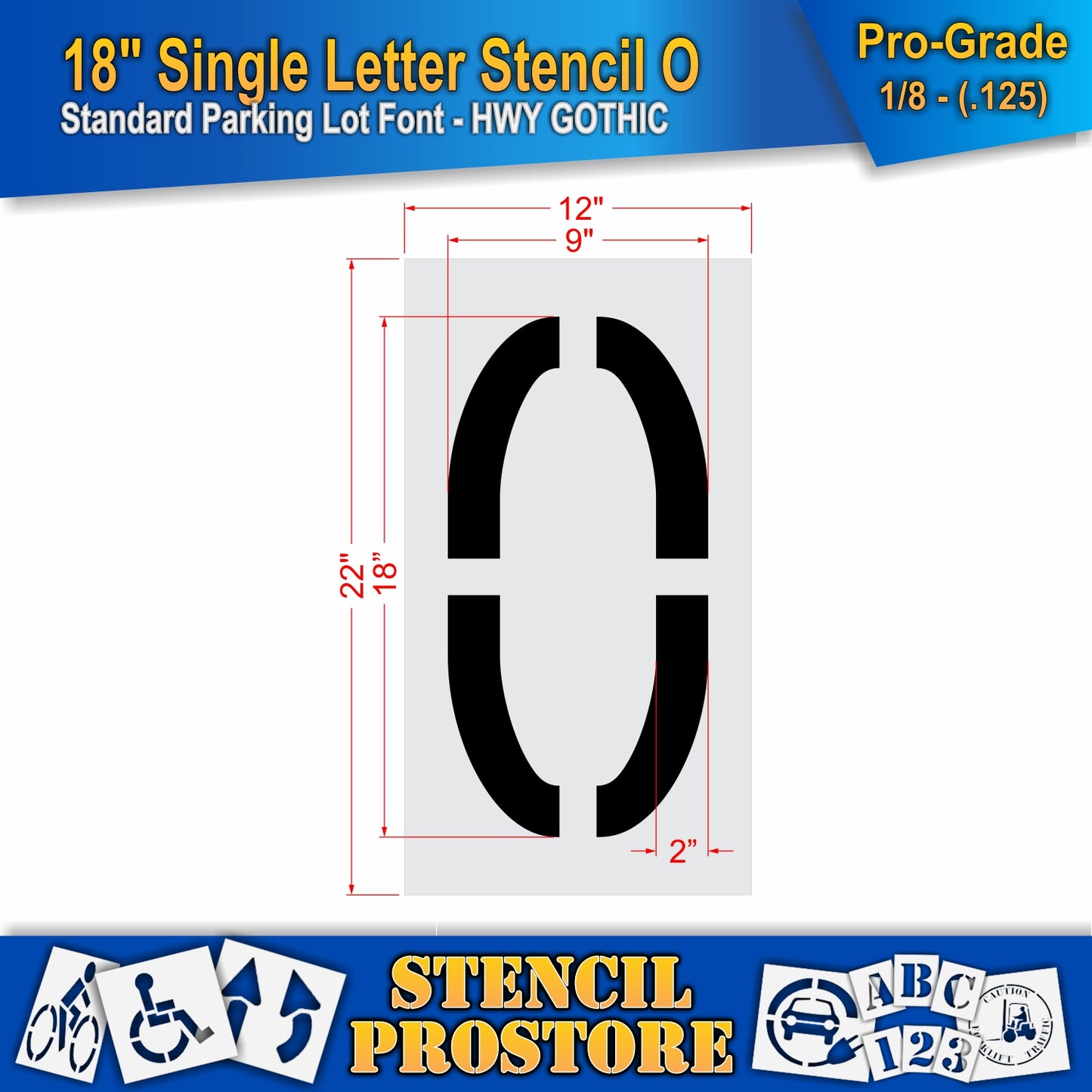 18" Alphabet Kit Stencil