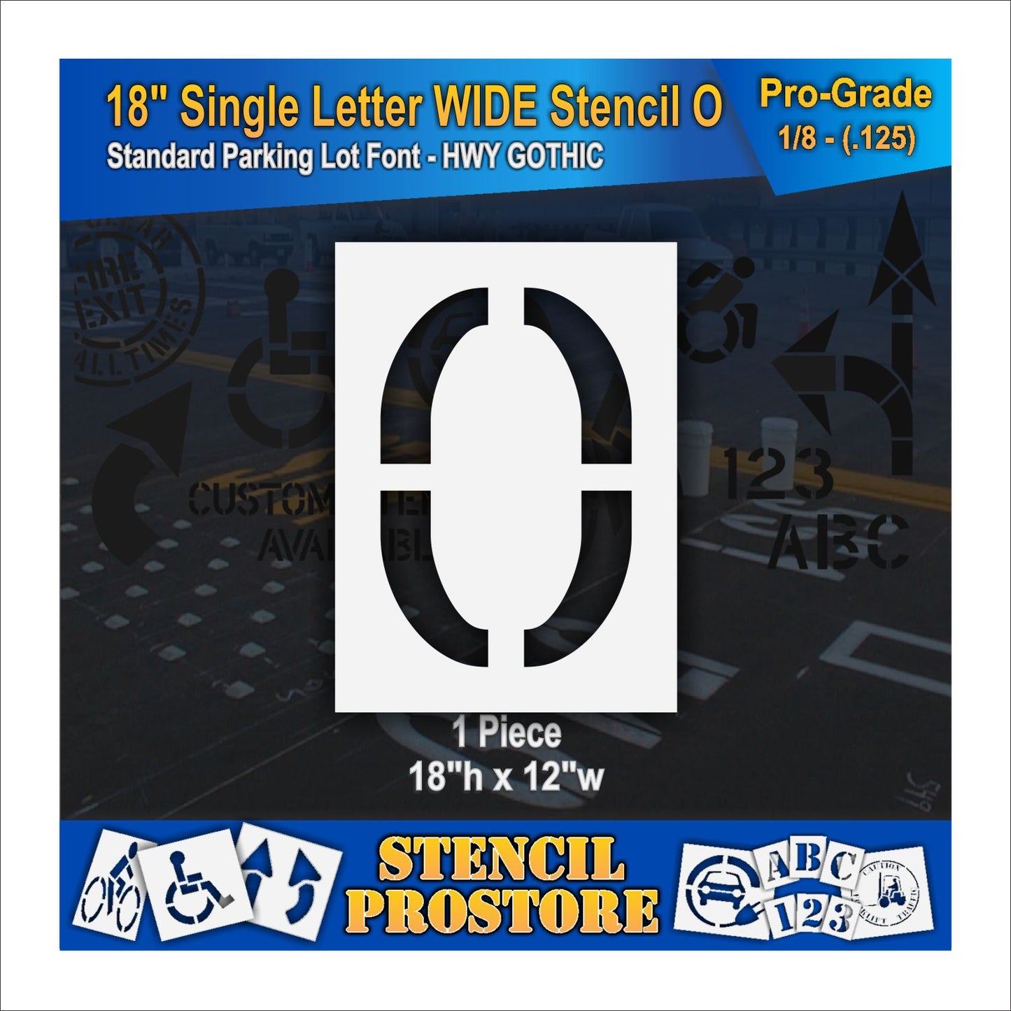 18" Wide Alphabet Kit Stencil