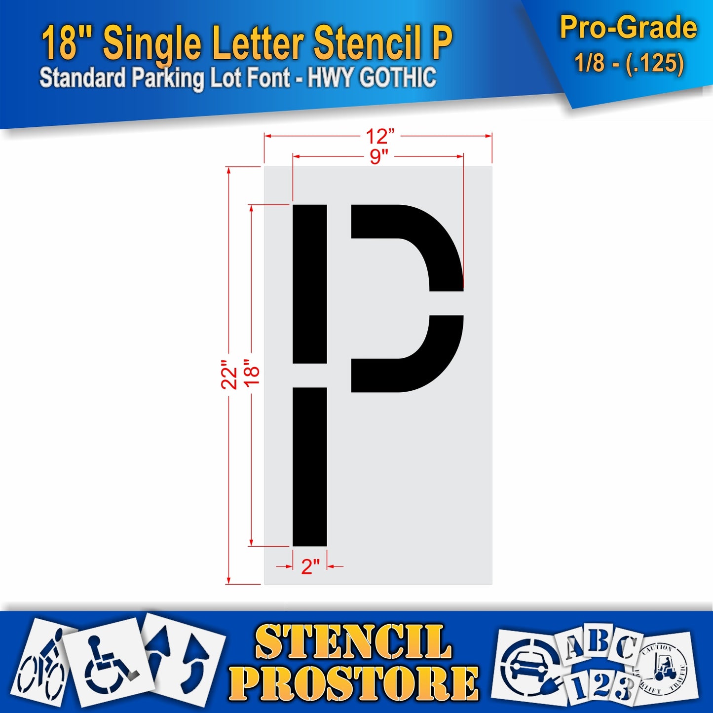 18" Alphabet Kit Stencil