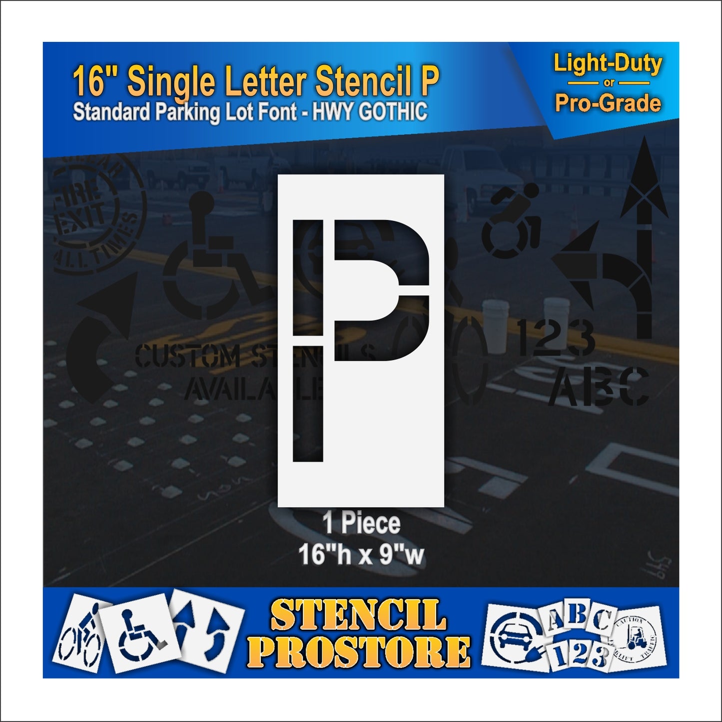 18" Alphabet Kit Stencil