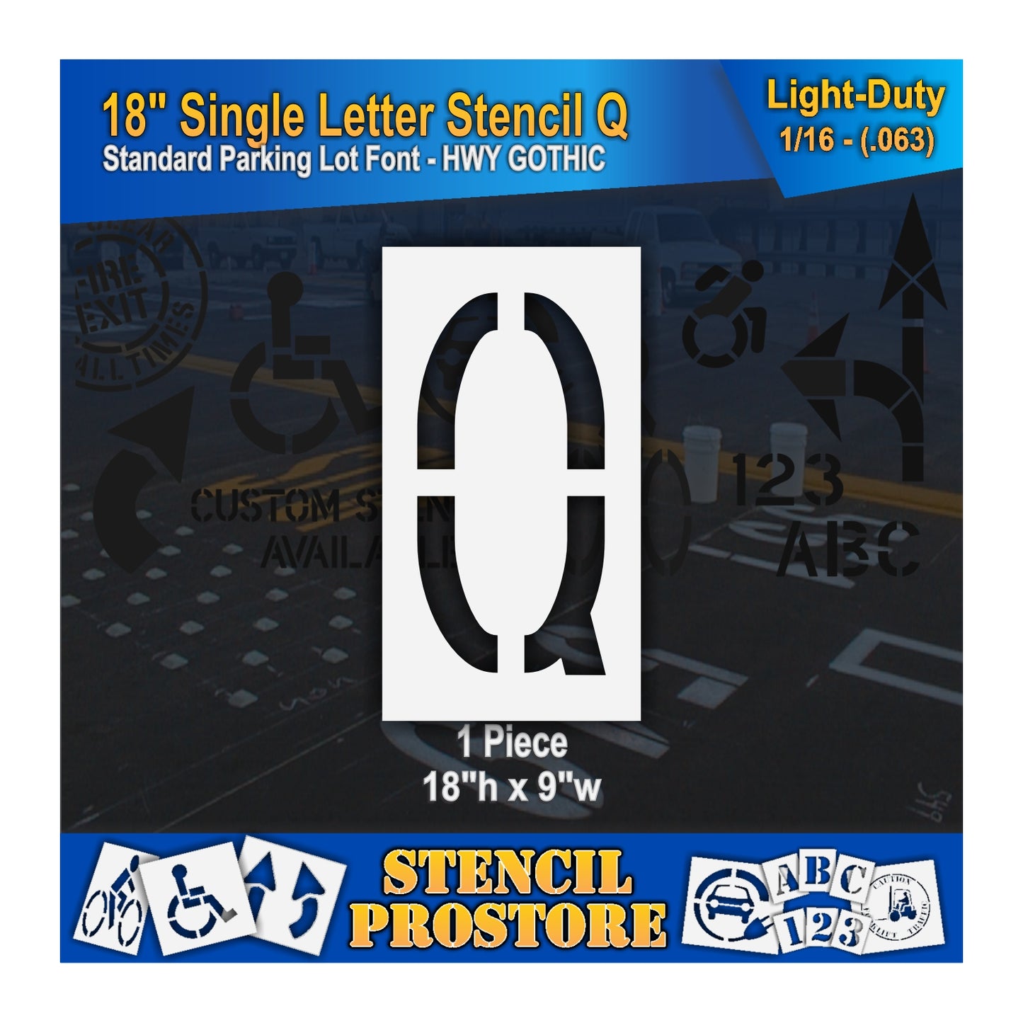 18" Alphabet Kit Stencil