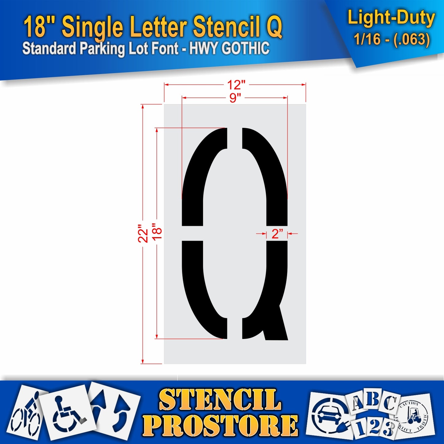 18" Alphabet Kit Stencil