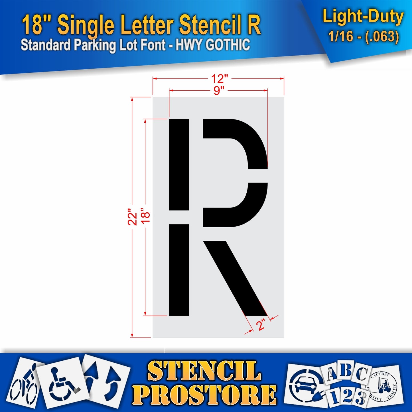 18" Alphabet Kit Stencil