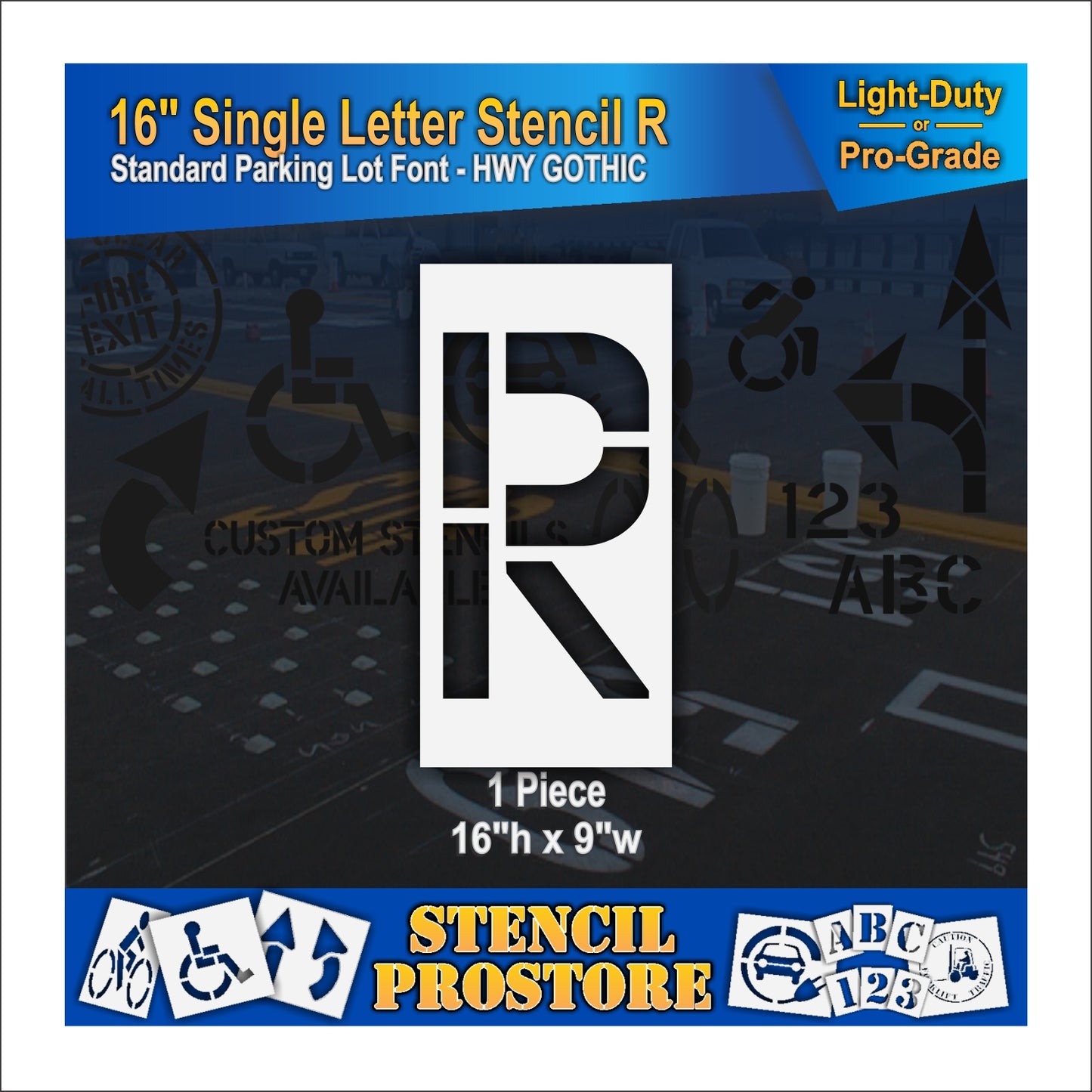 18" Alphabet Kit Stencil