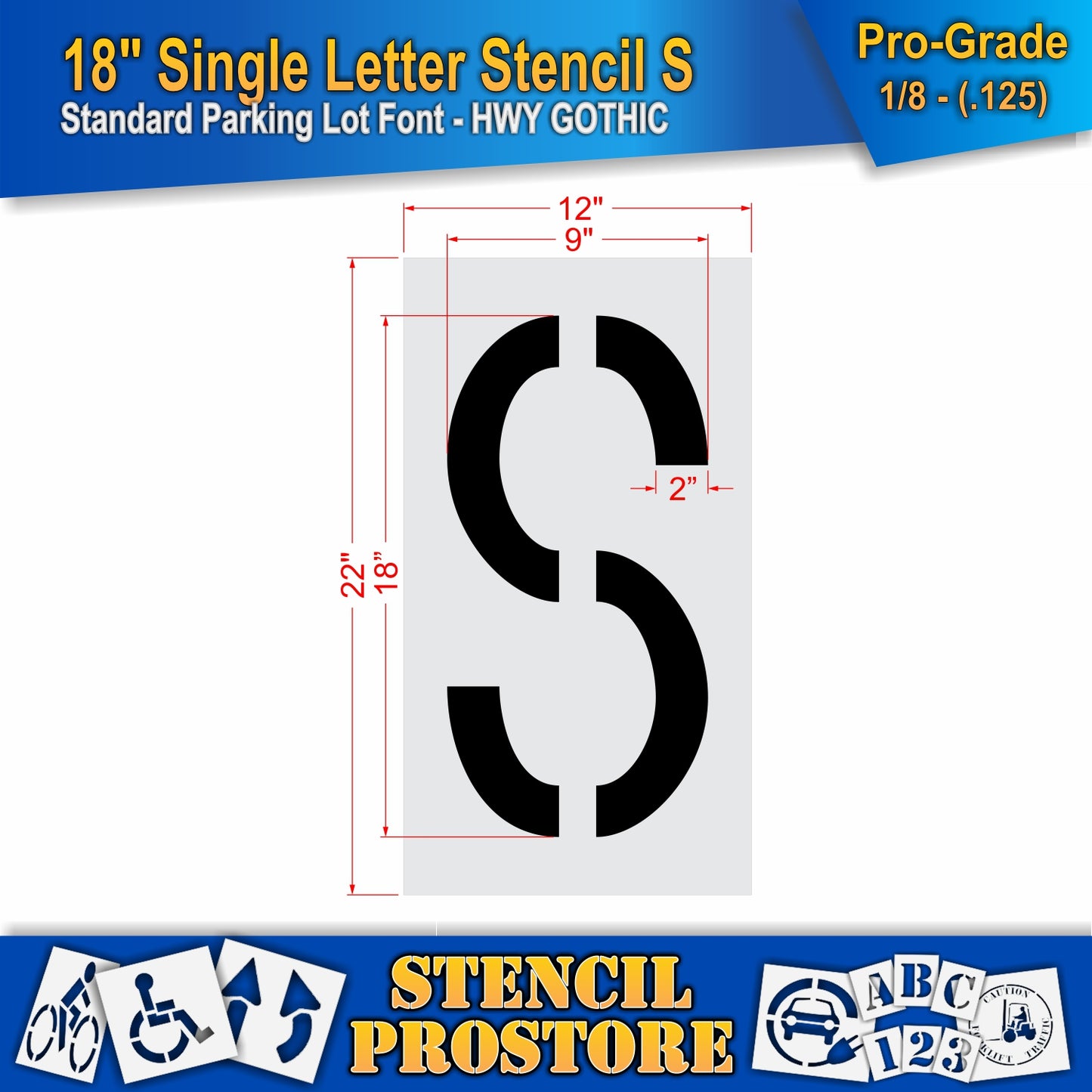 18" Alphabet Kit Stencil