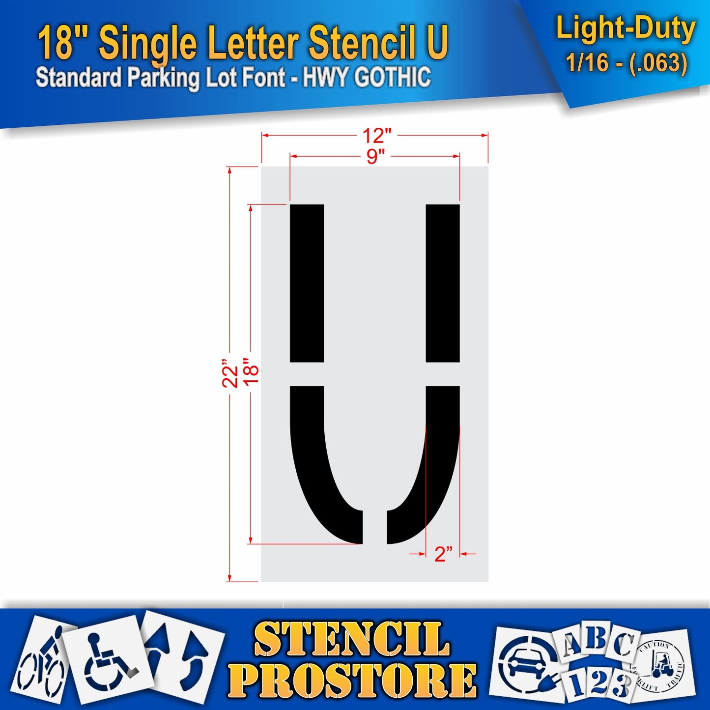 18" Alphabet Kit Stencil