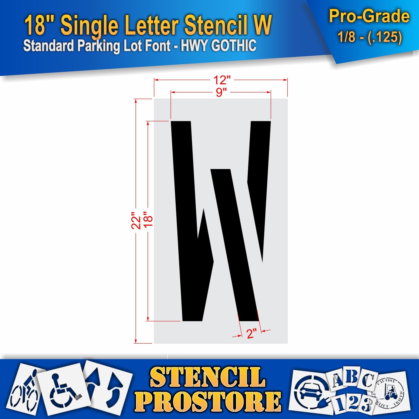 18" Alphabet Kit Stencil