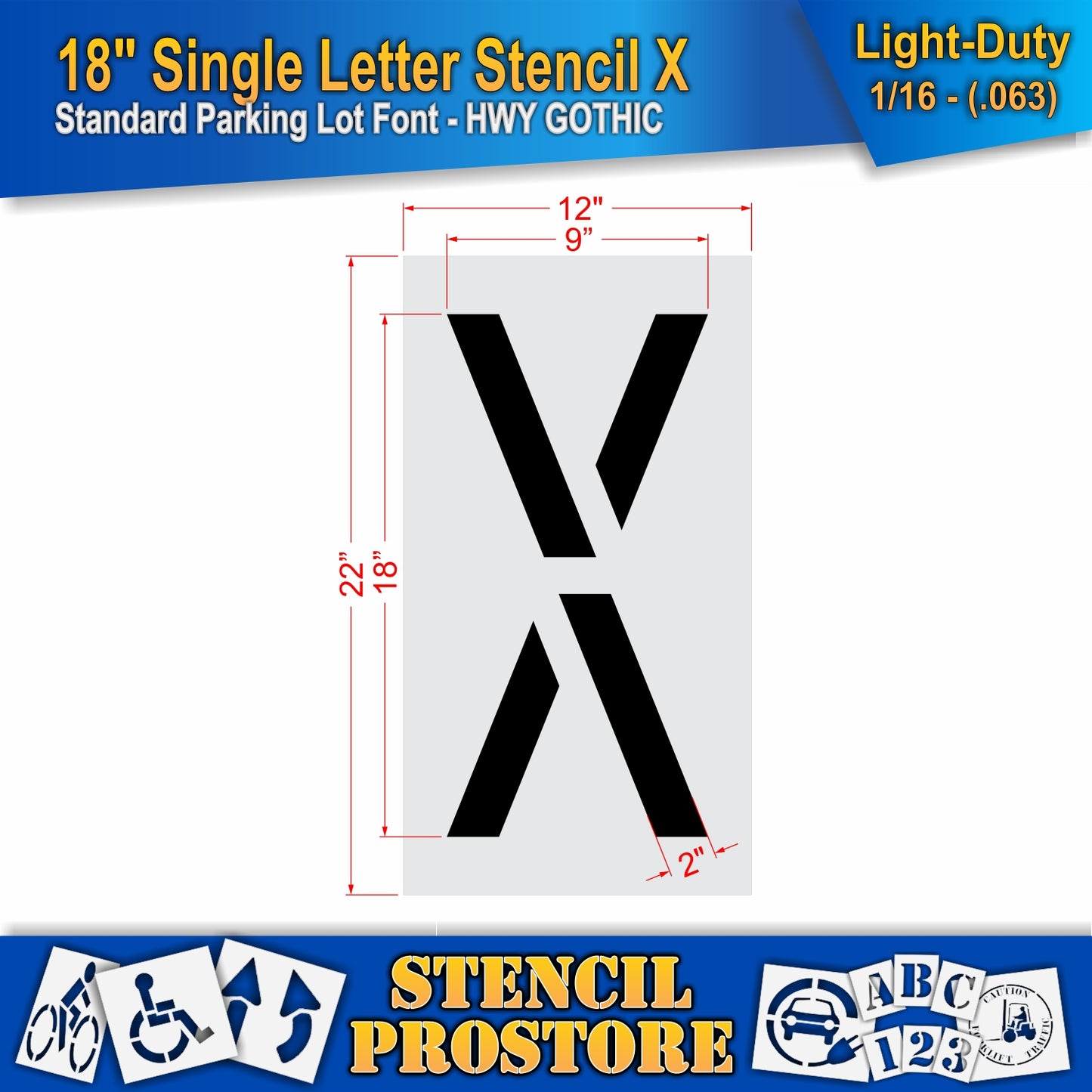 18" Alphabet Kit Stencil