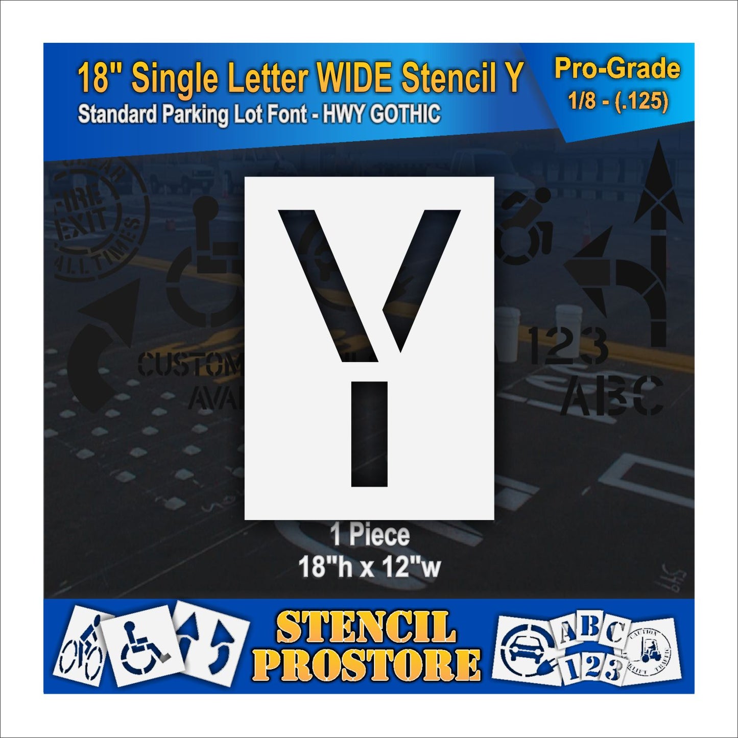 18" Wide Alphabet Kit Stencil