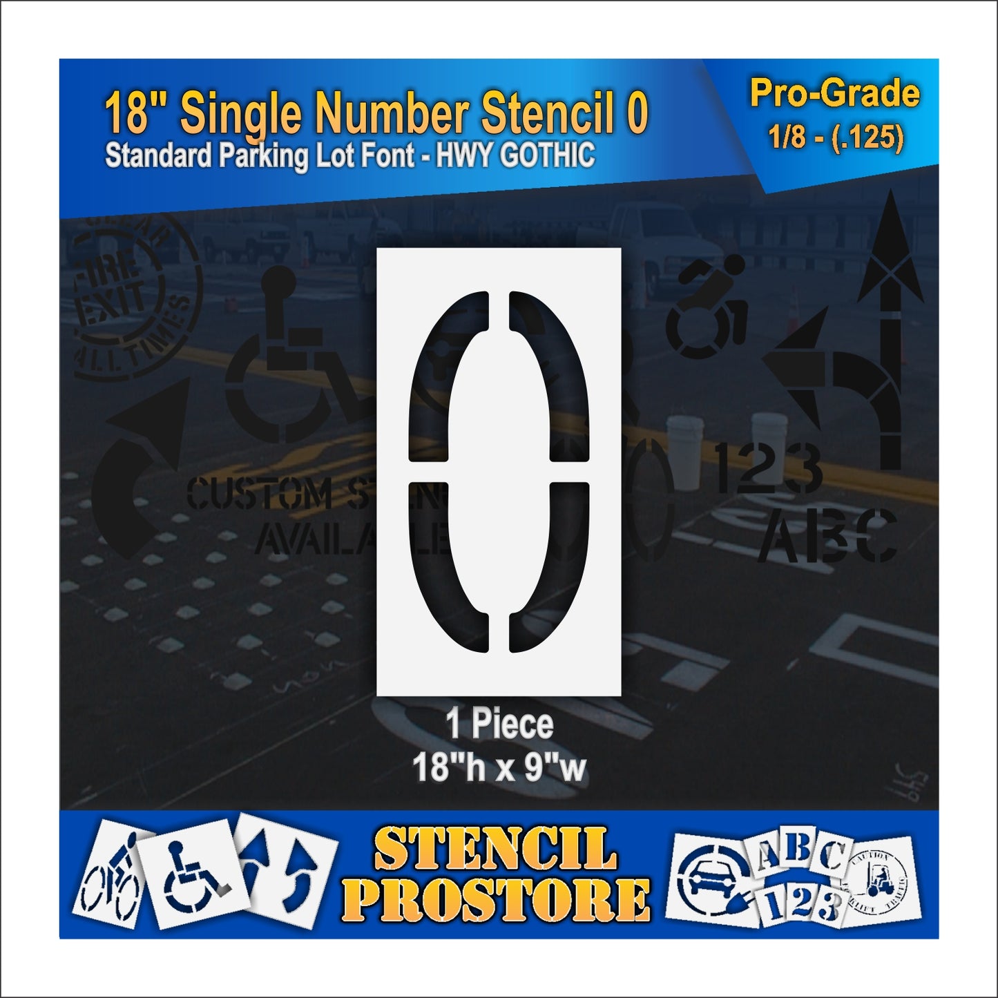 18" Number Kit Stencil