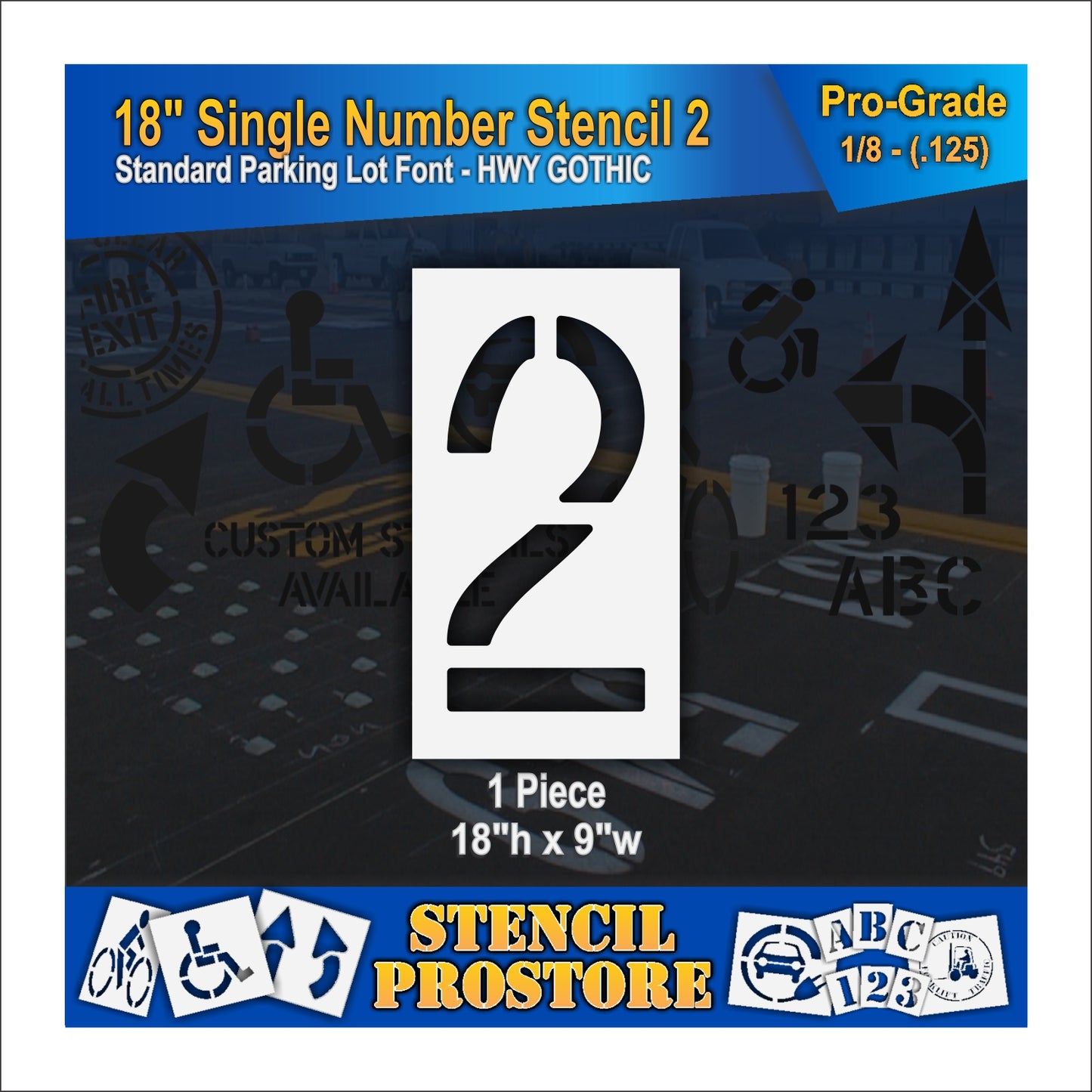 18" Number Kit Stencil