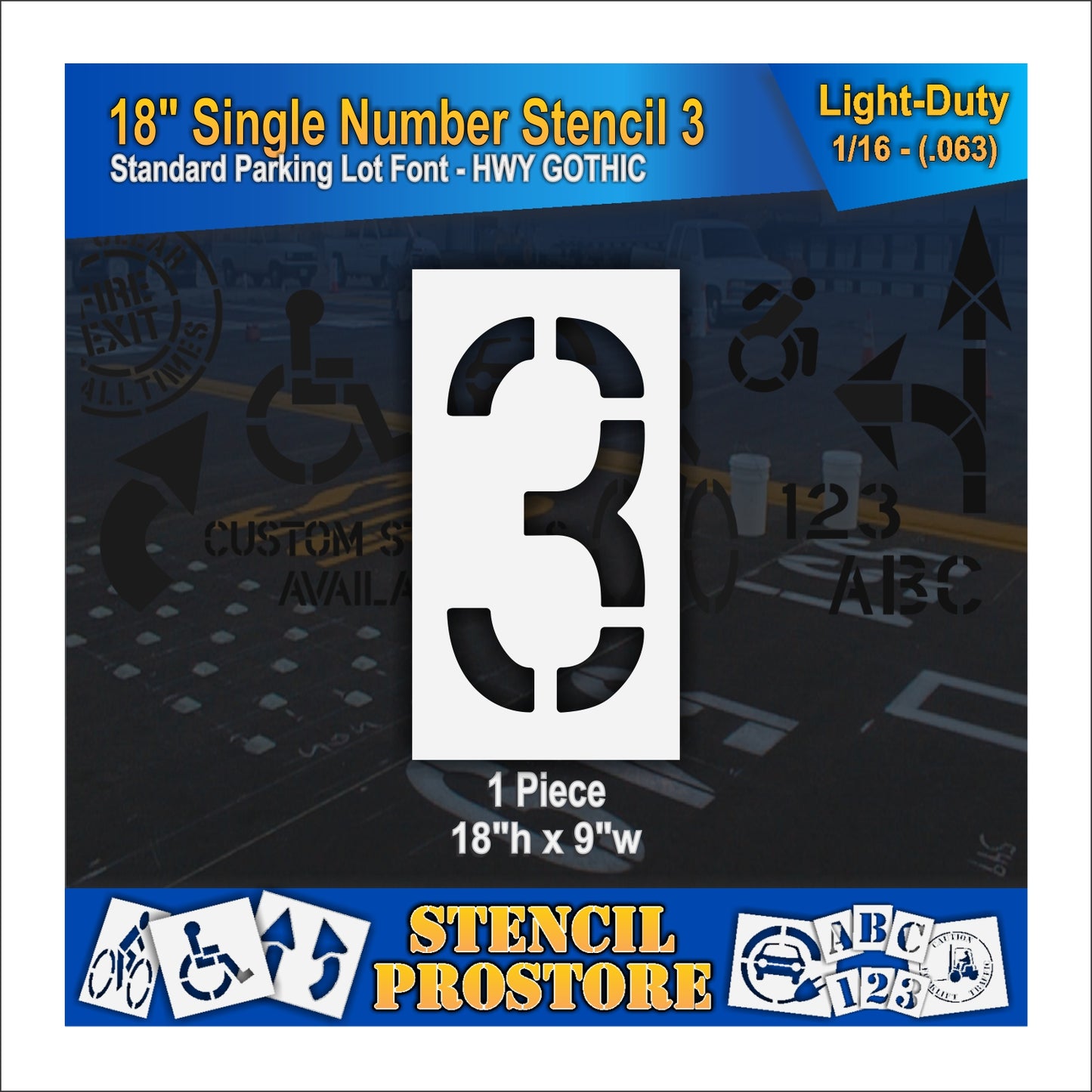 18" Number Kit Stencil