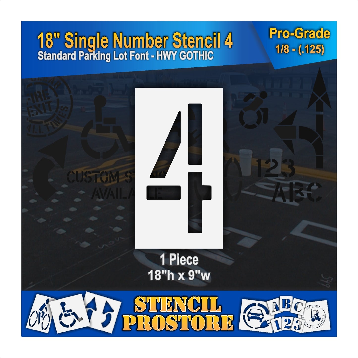 18" Number Kit Stencil