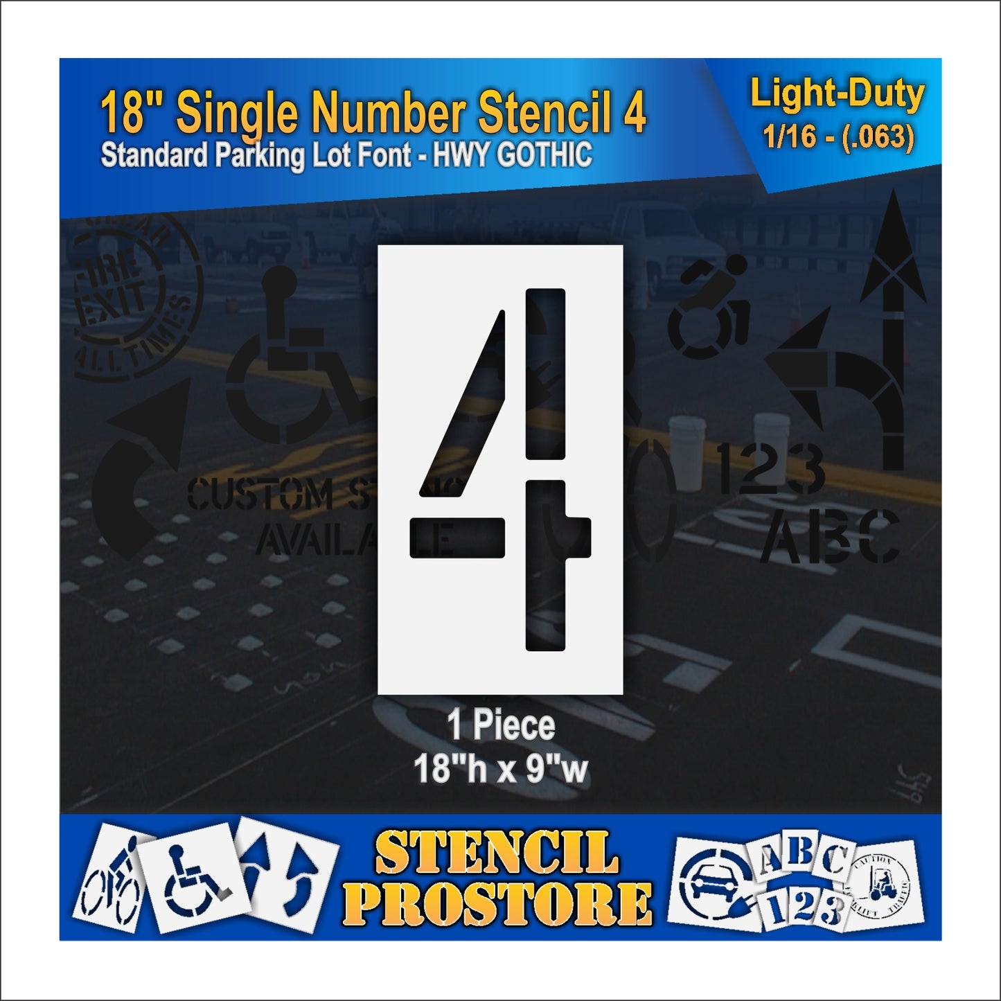 18" Number Kit Stencil