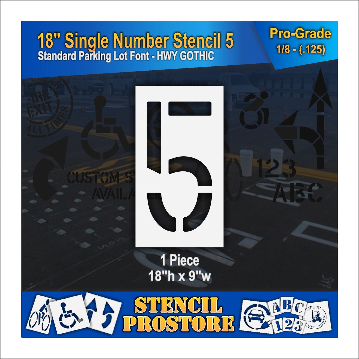 18" Number Kit Stencil