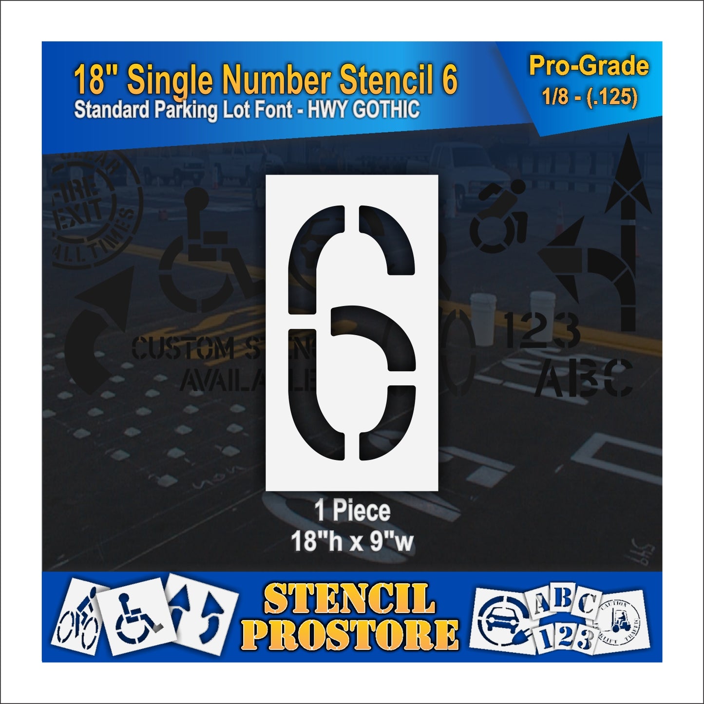 18" Number Kit Stencil