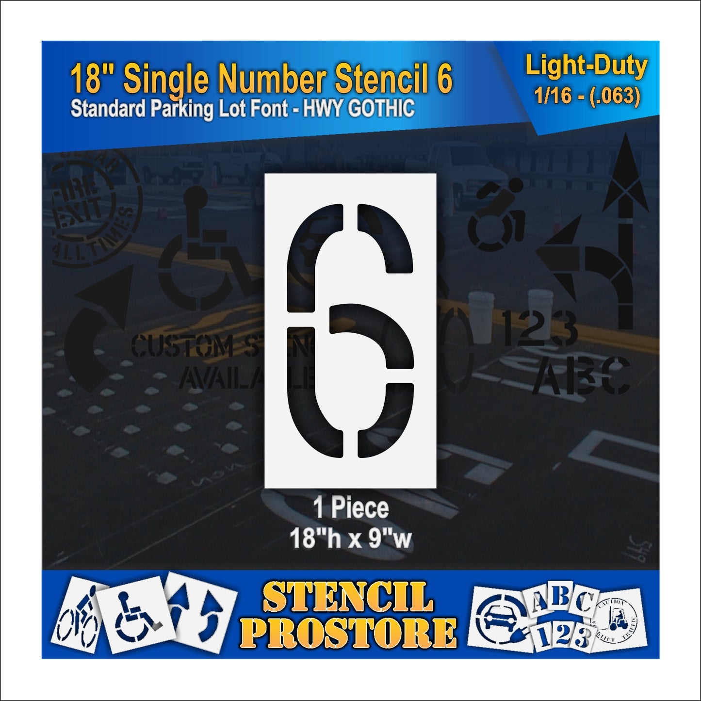 18" Number Kit Stencil