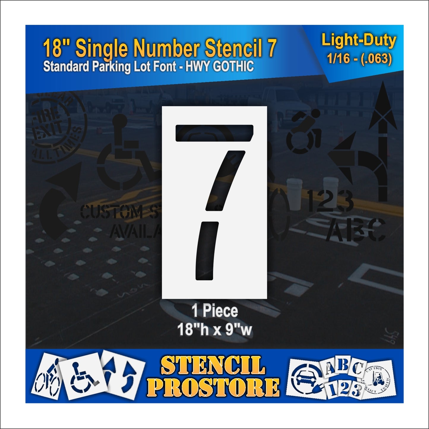 18" Number Kit Stencil