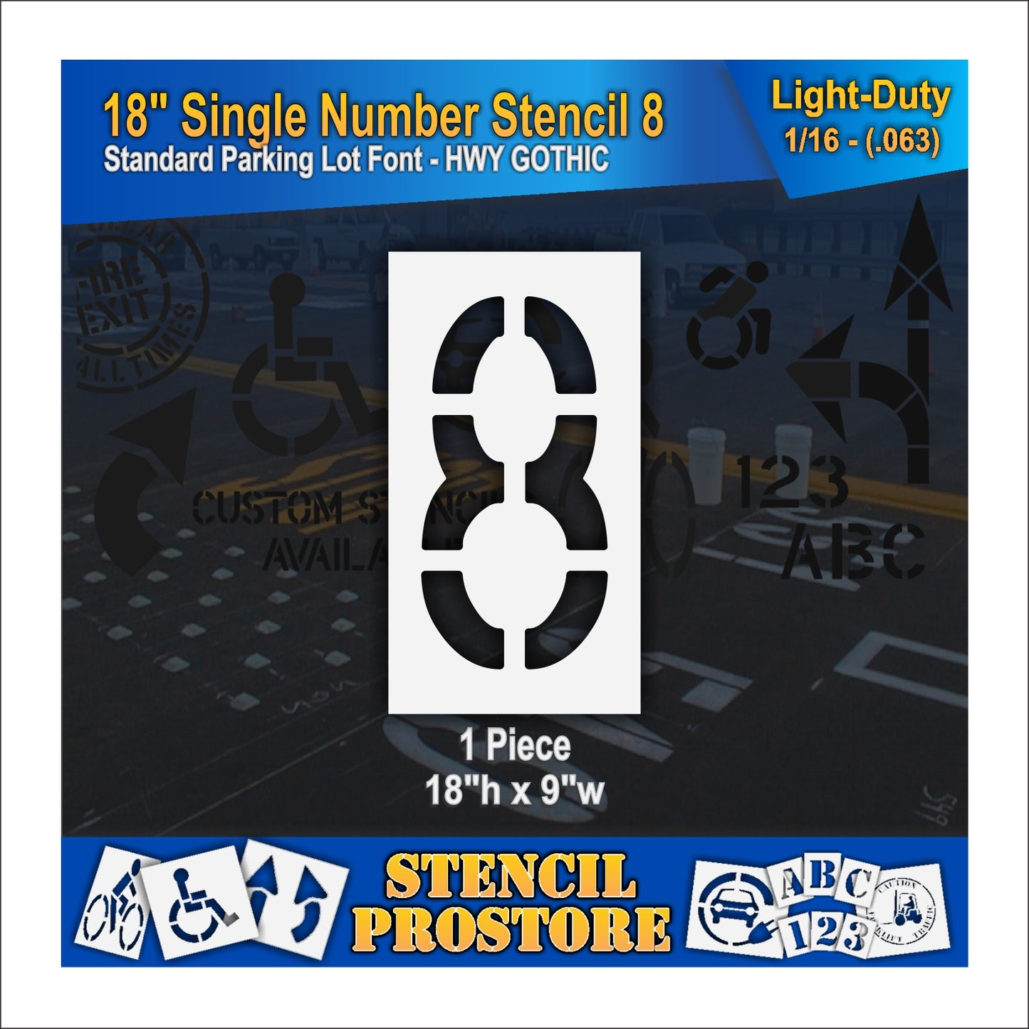 18" Number Kit Stencil