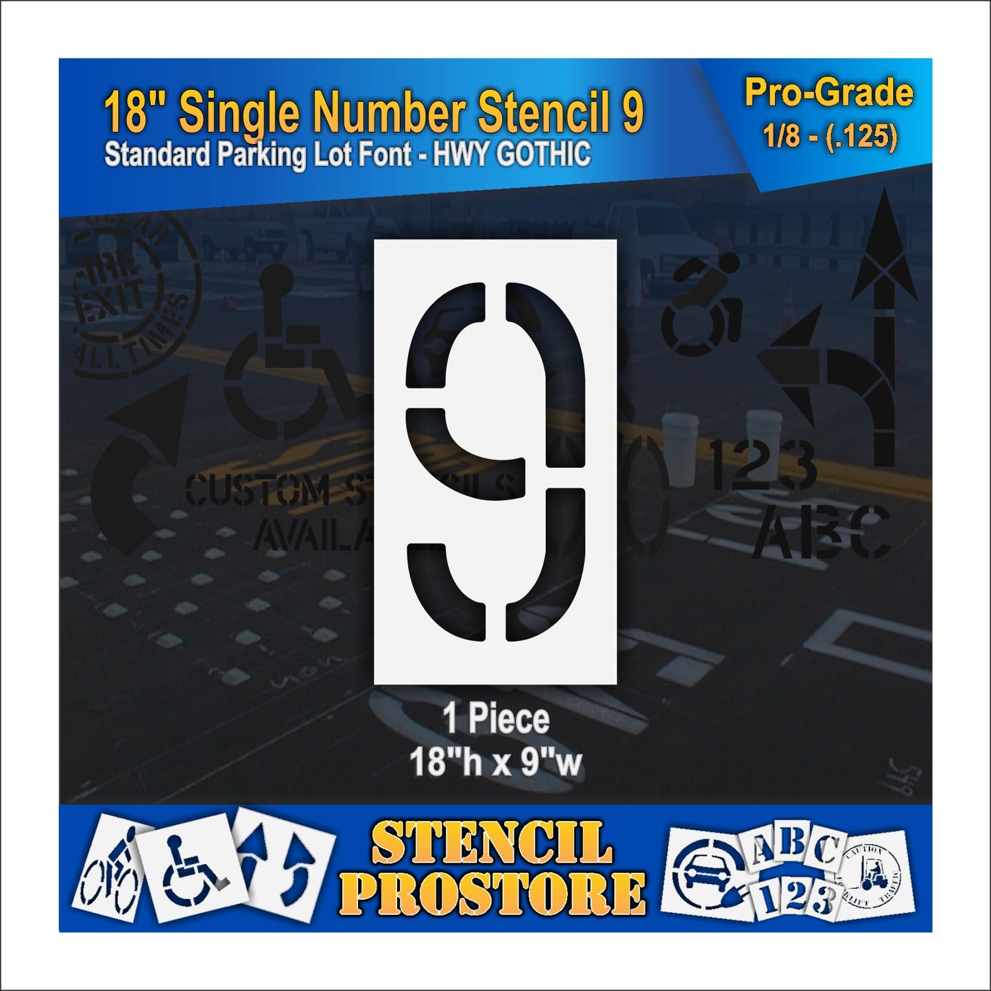 18" Number Kit Stencil