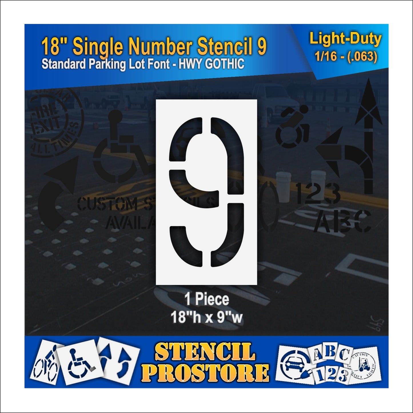 18" Number Kit Stencil