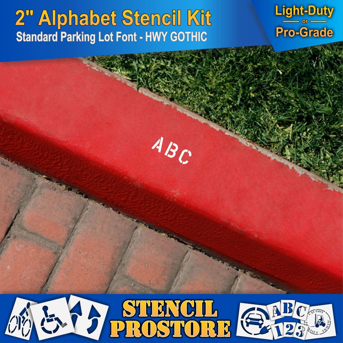 2" Alphabet Kit Stencil