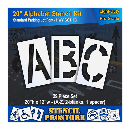 20" Alphabet Kit Stencil