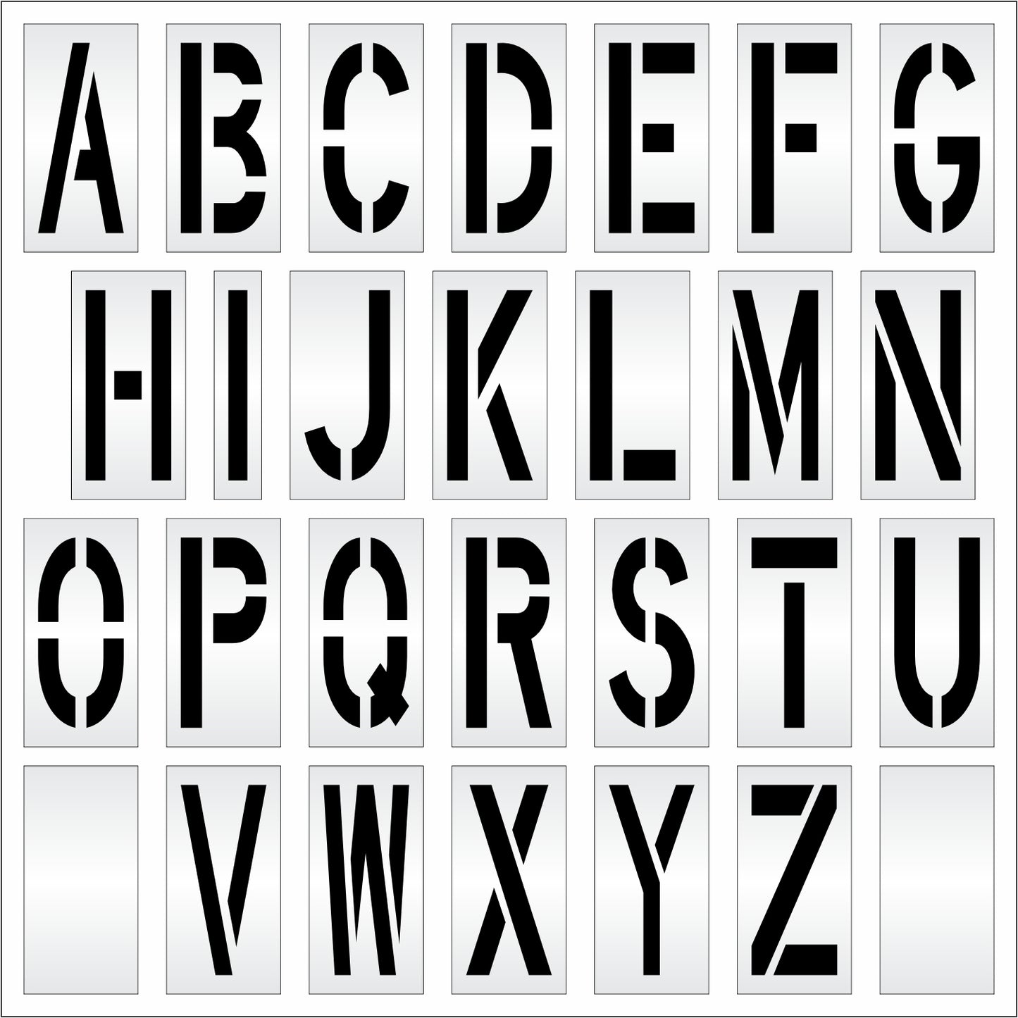 20" Alphabet Kit Stencil