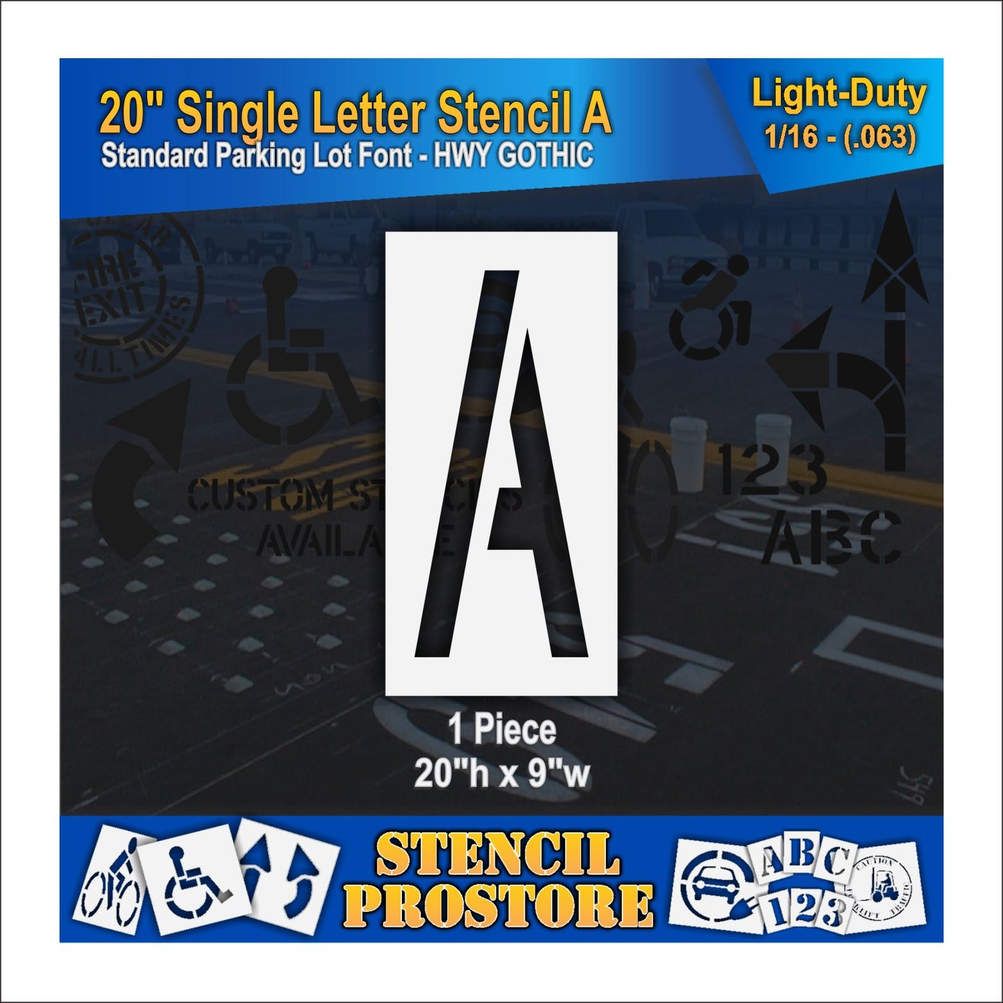 20" Alphabet Kit Stencil