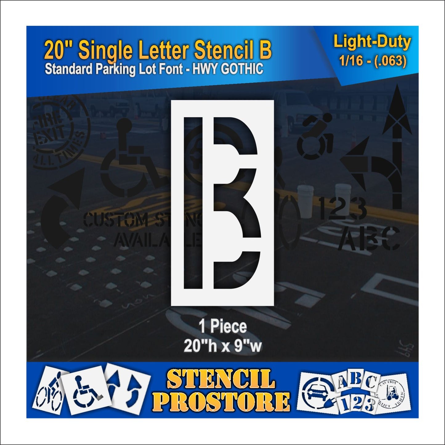 20" Alphabet Kit Stencil