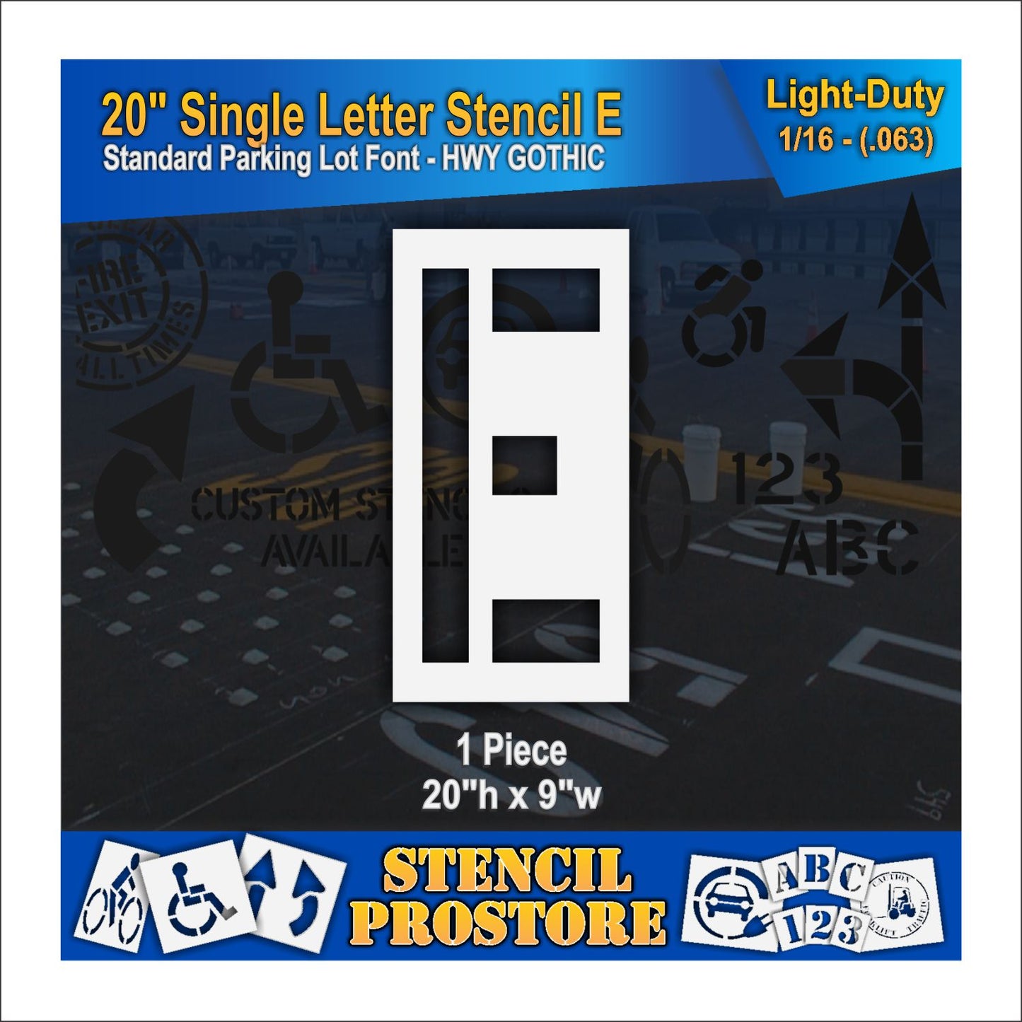 20" Alphabet Kit Stencil