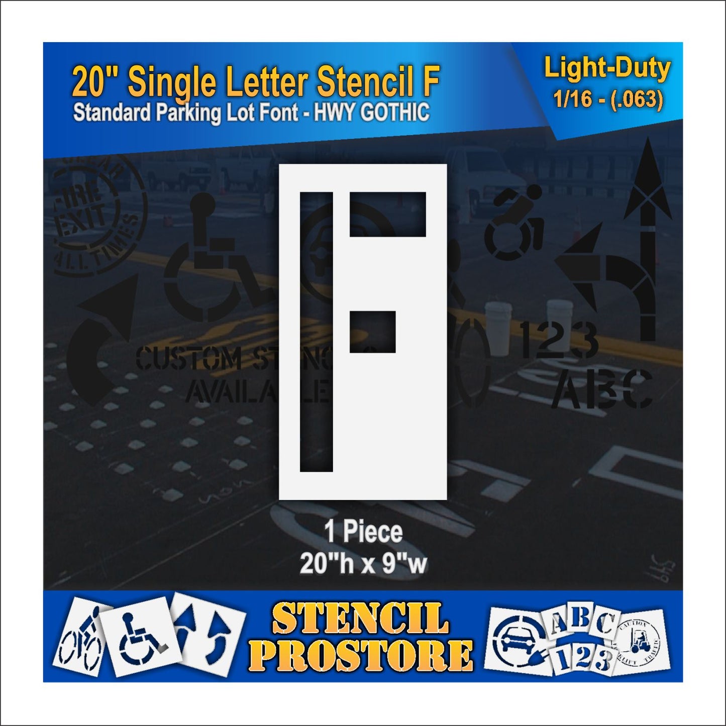 20" Alphabet Kit Stencil