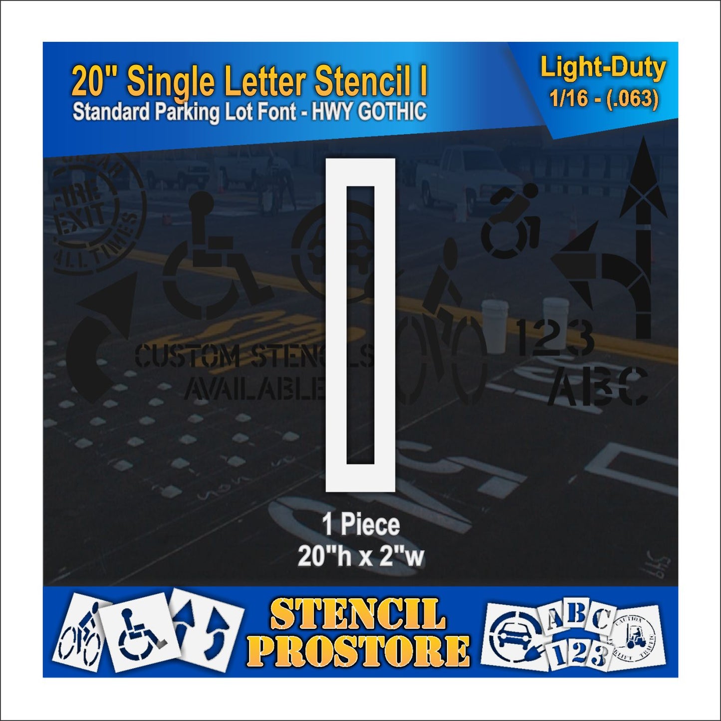 20" Alphabet Kit Stencil