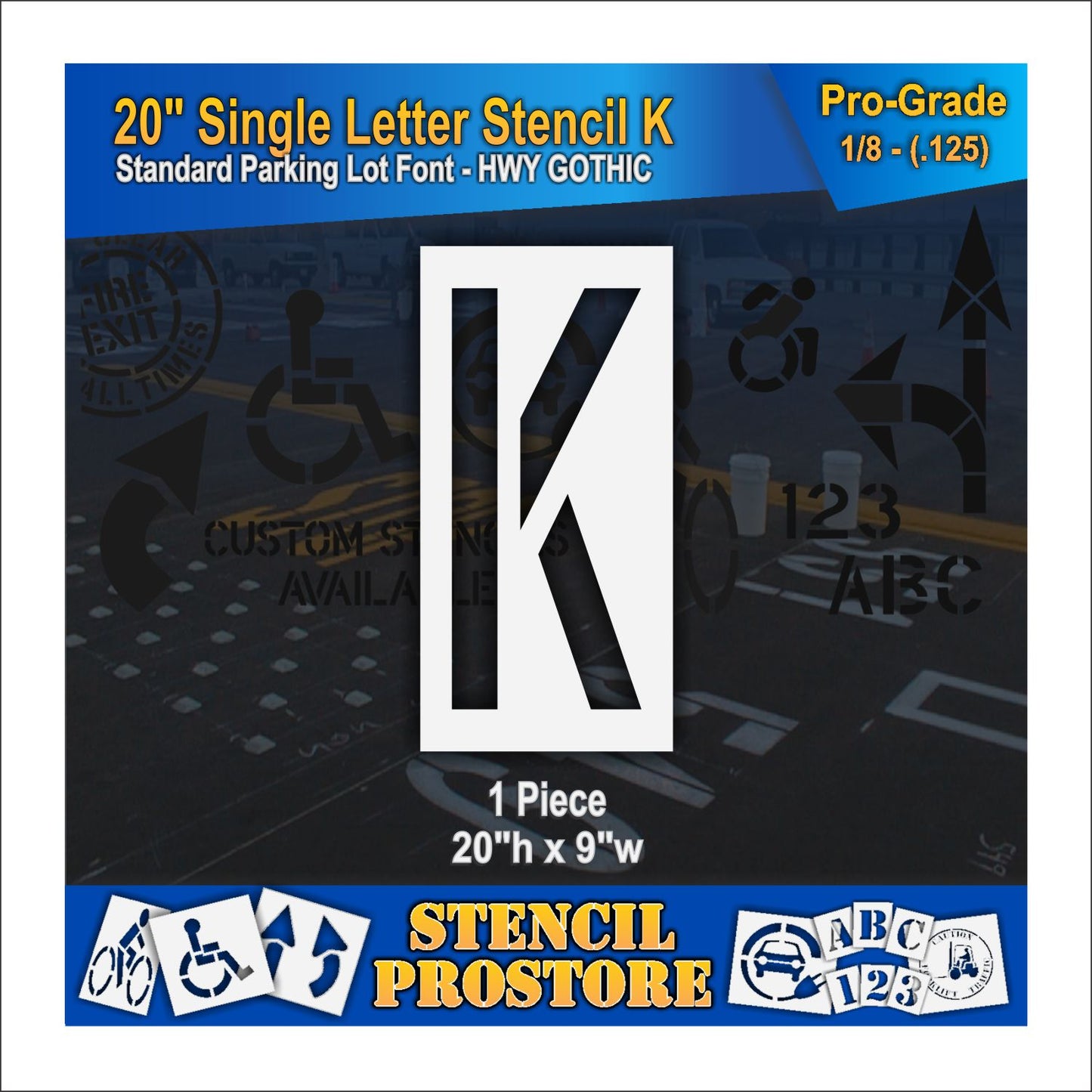 20" Alphabet Kit Stencil