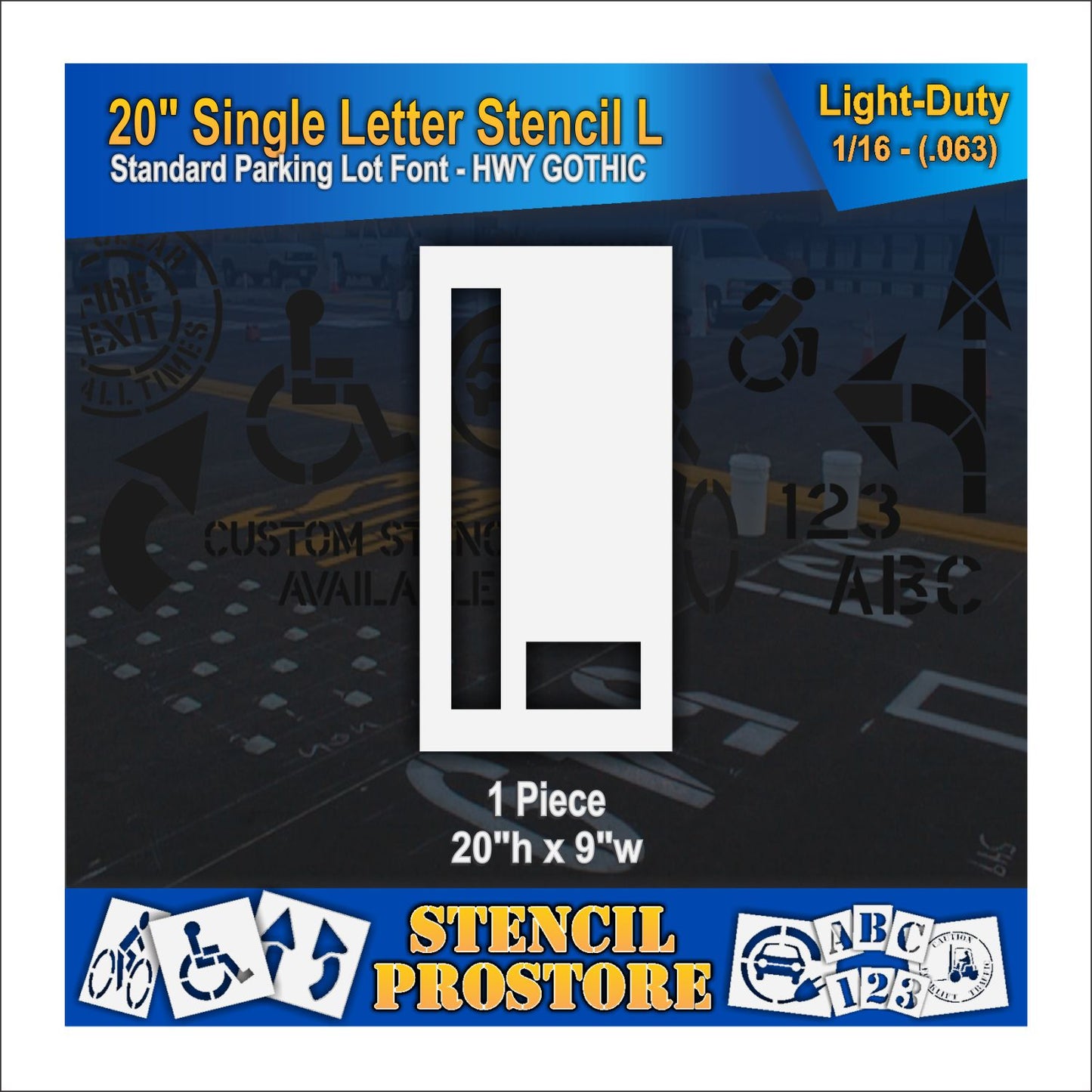 20" Alphabet Kit Stencil