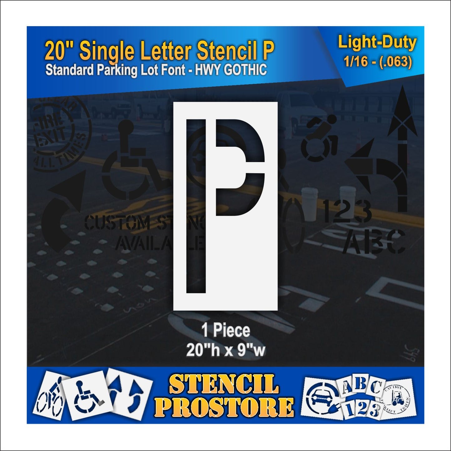 20" Alphabet Kit Stencil