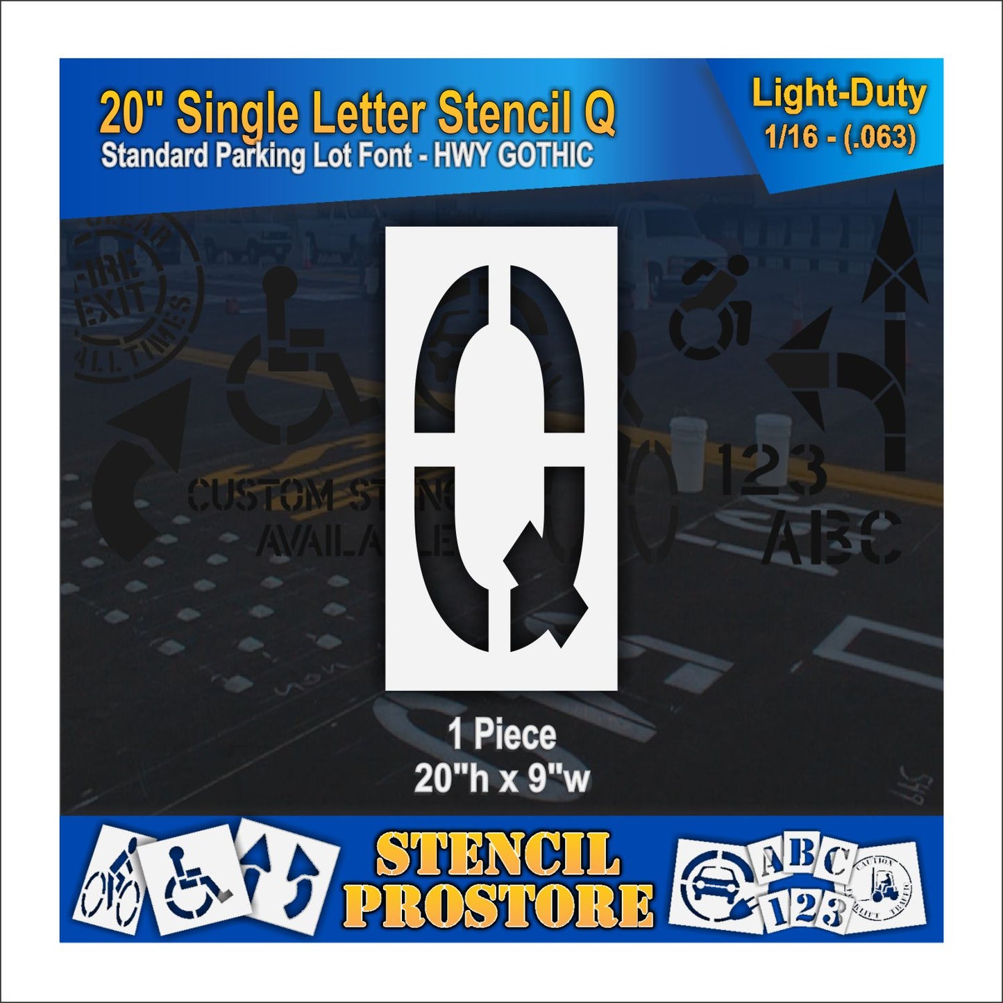 20" Alphabet Kit Stencil