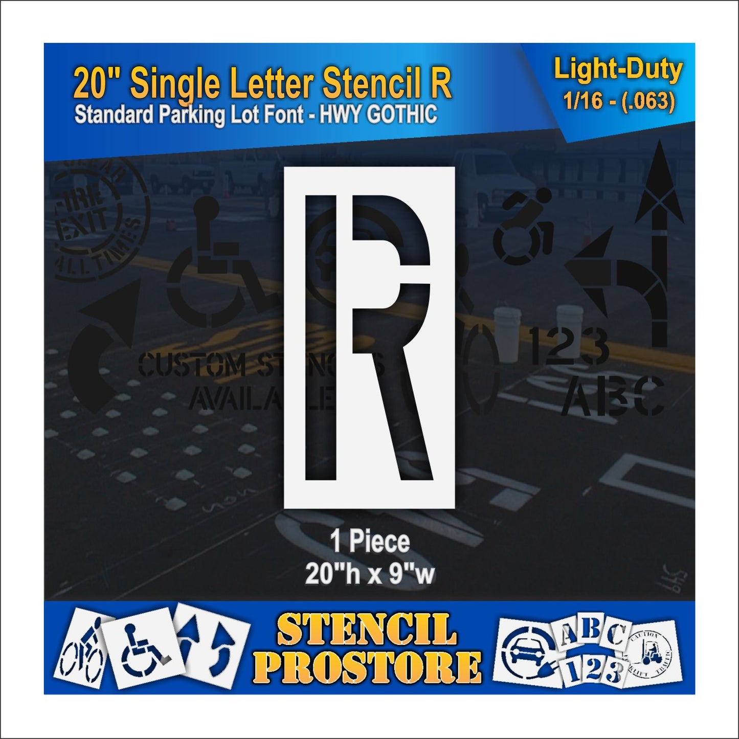 20" Alphabet Kit Stencil