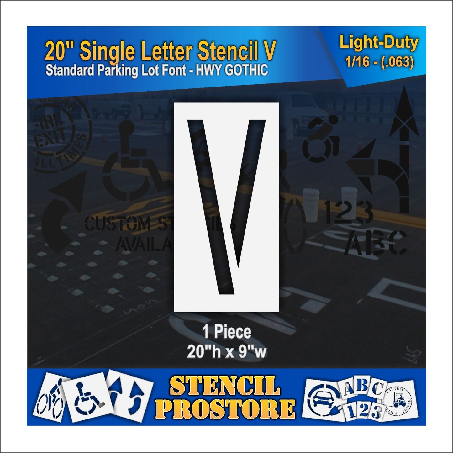 20" Alphabet Kit Stencil