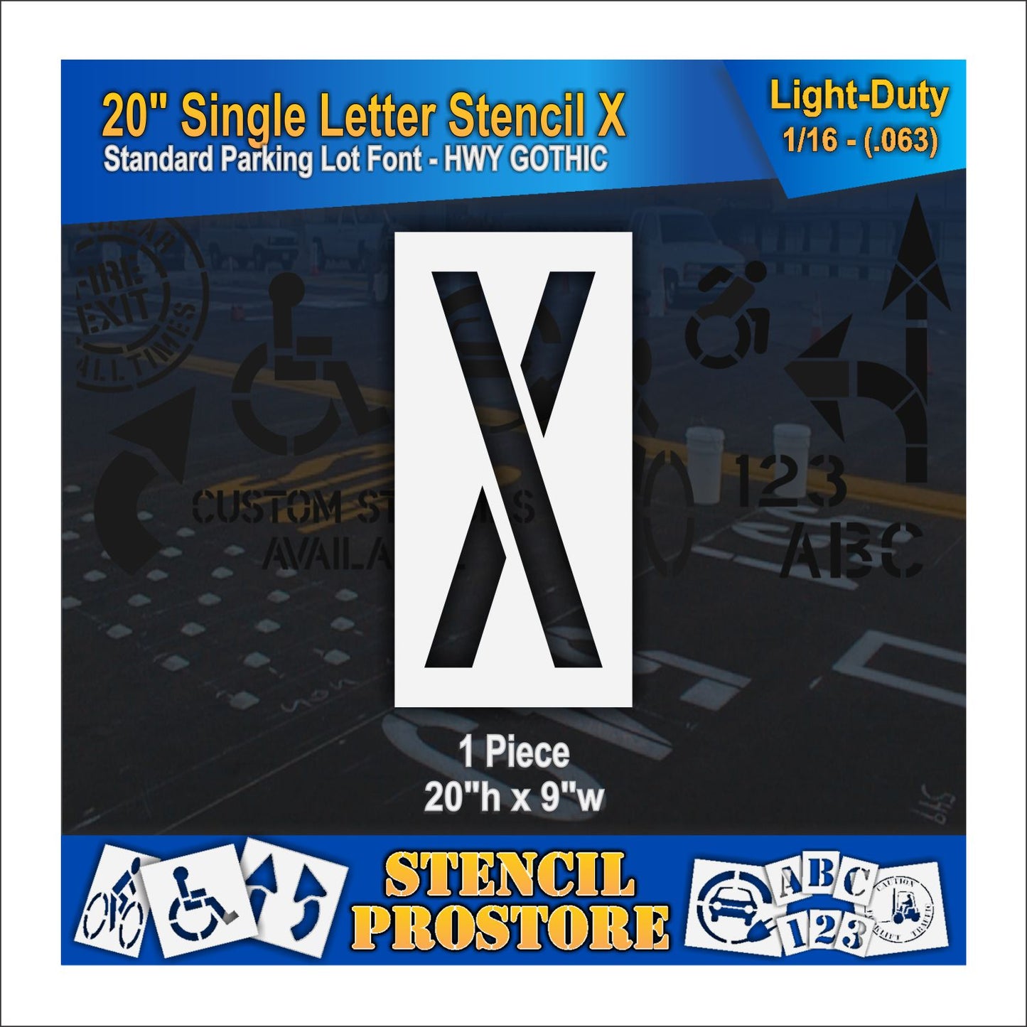 20" Alphabet Kit Stencil