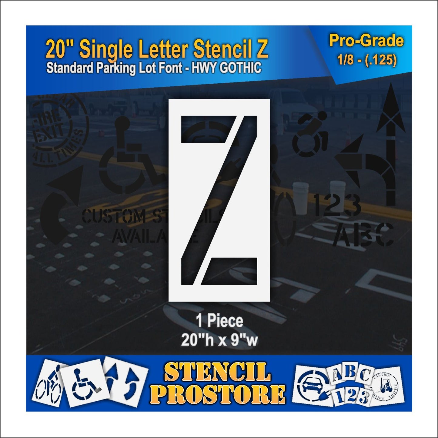 20" Alphabet Kit Stencil