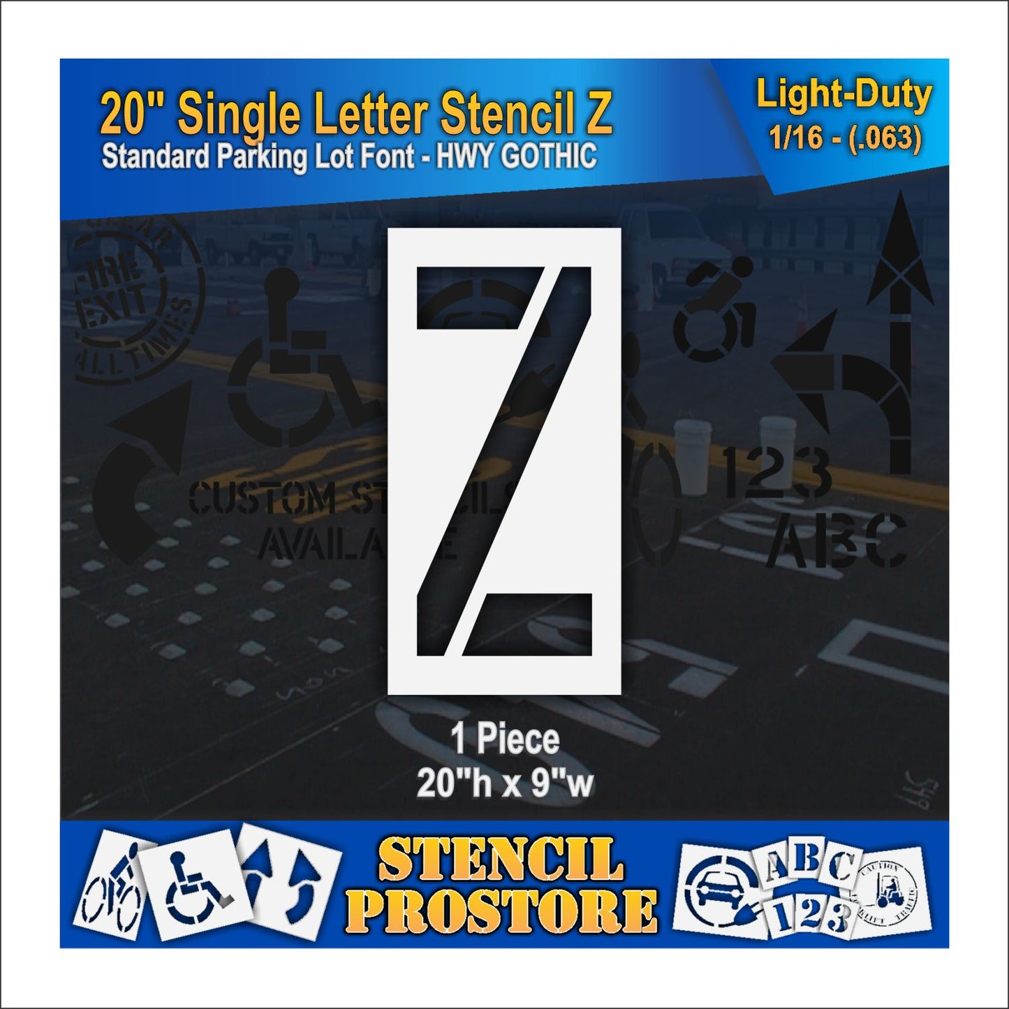 20" Alphabet Kit Stencil