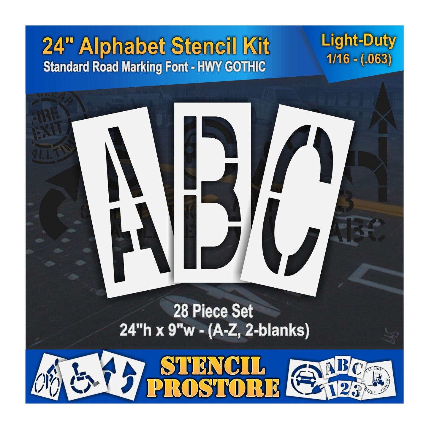 24" Alphabet Kit Stencil