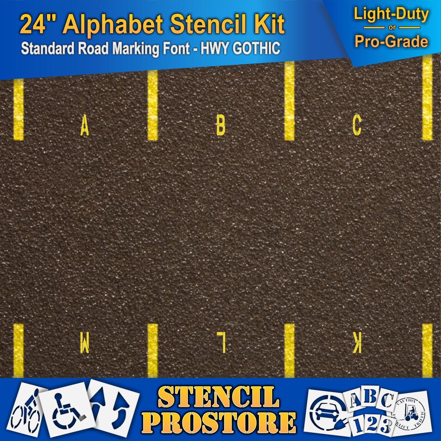 24" Alphabet Kit Stencil