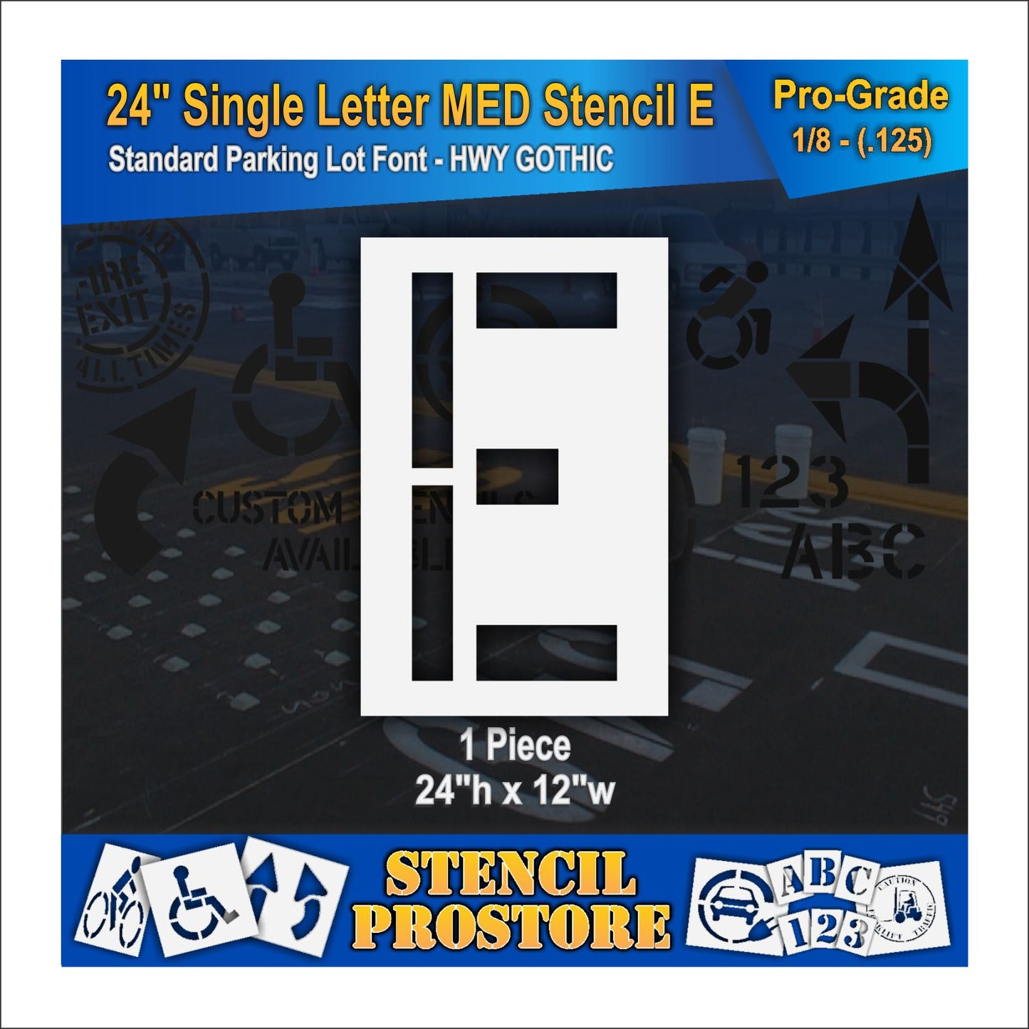 24" Medium Alphabet Kit Stencil