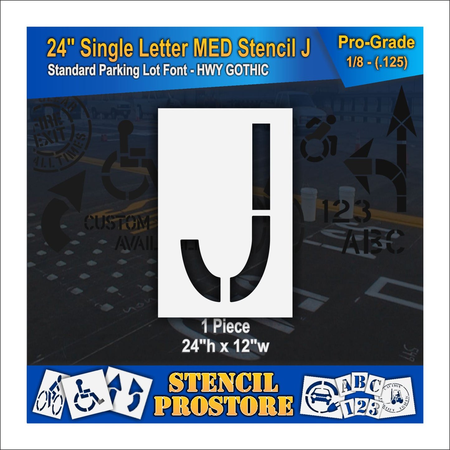 24" Medium Alphabet Kit Stencil