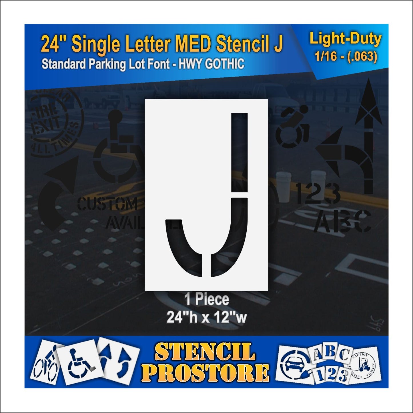 24" Medium Alphabet Kit Stencil