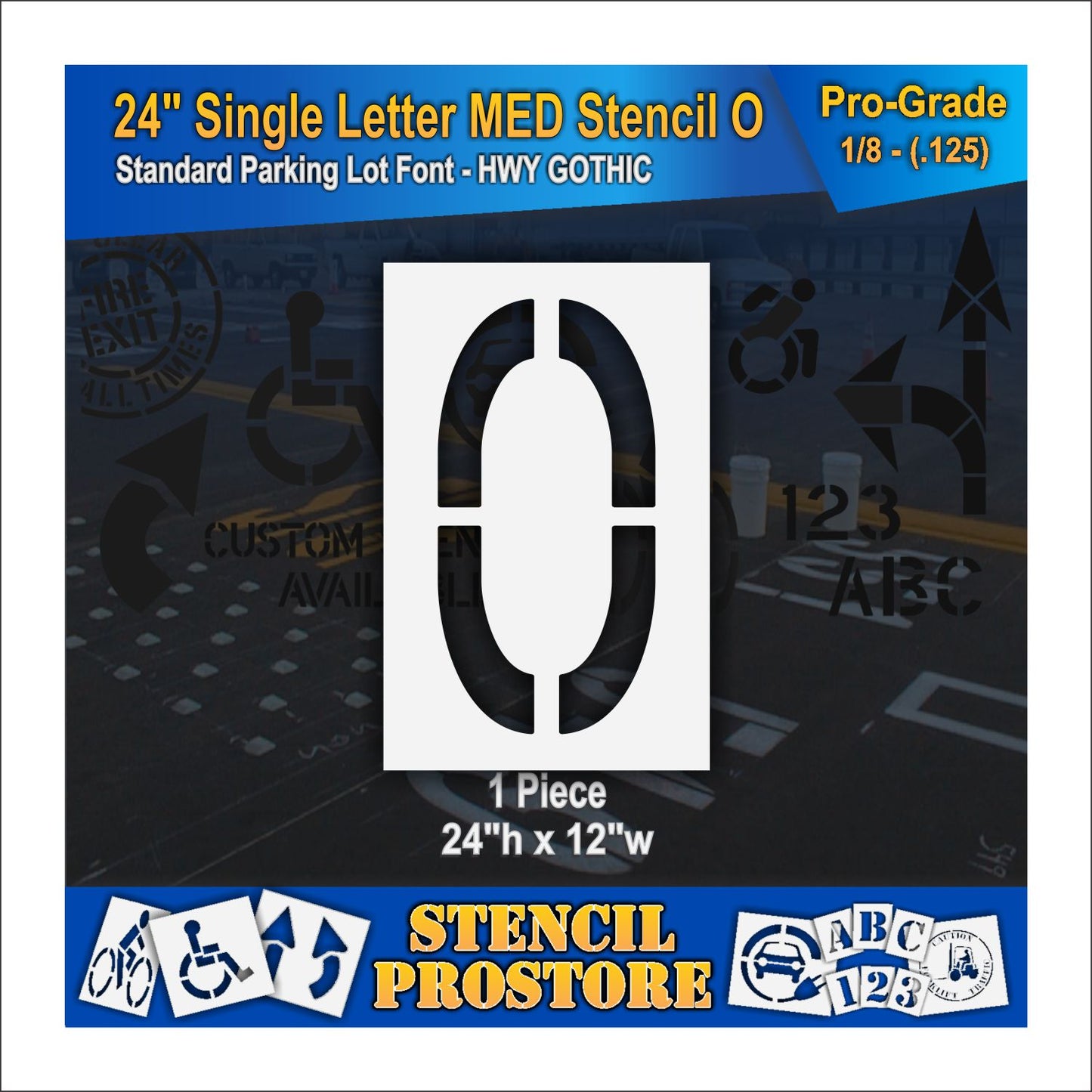 24" Medium Alphabet Kit Stencil