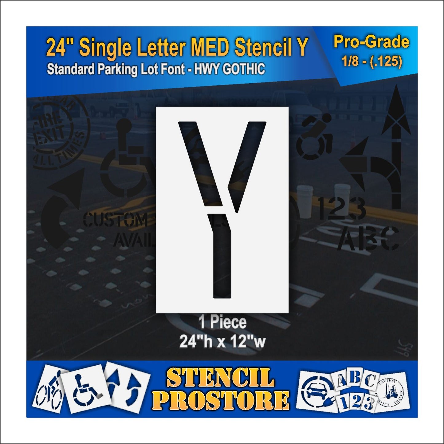 24" Medium Alphabet Kit Stencil