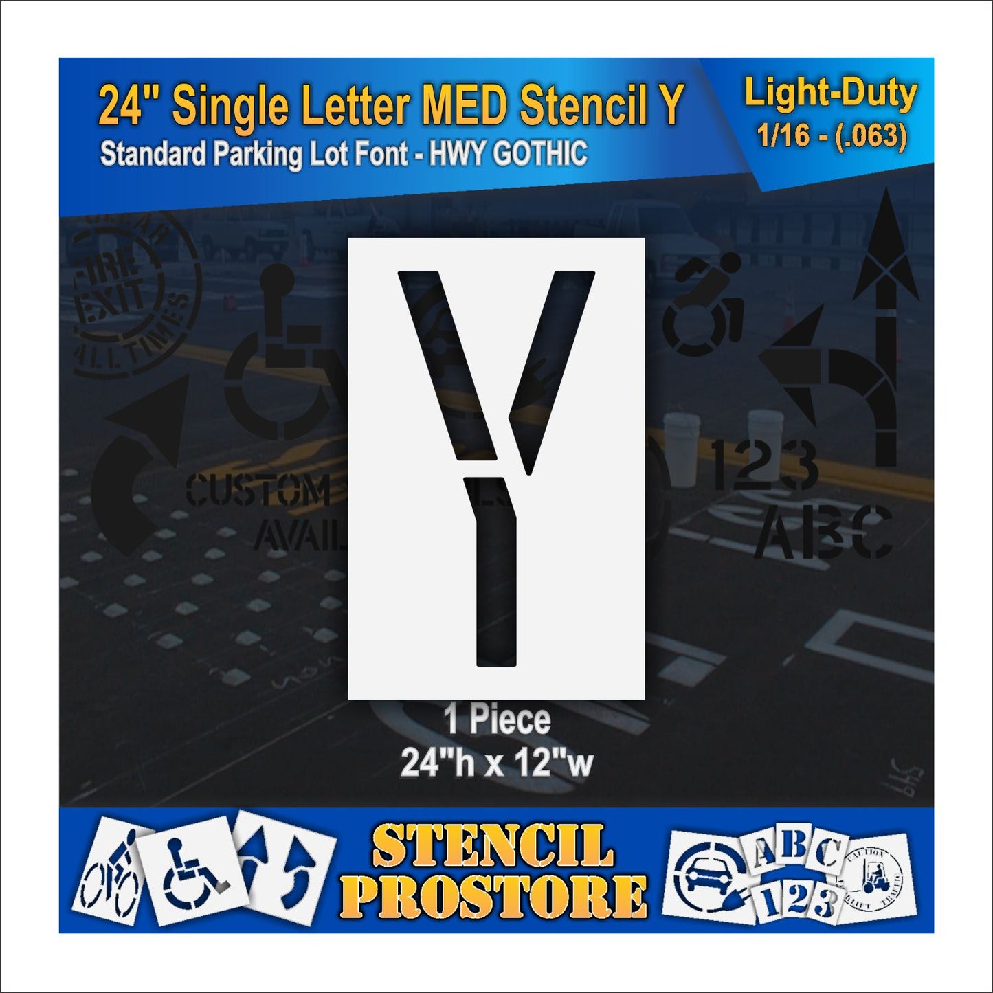 24" Medium Alphabet Kit Stencil